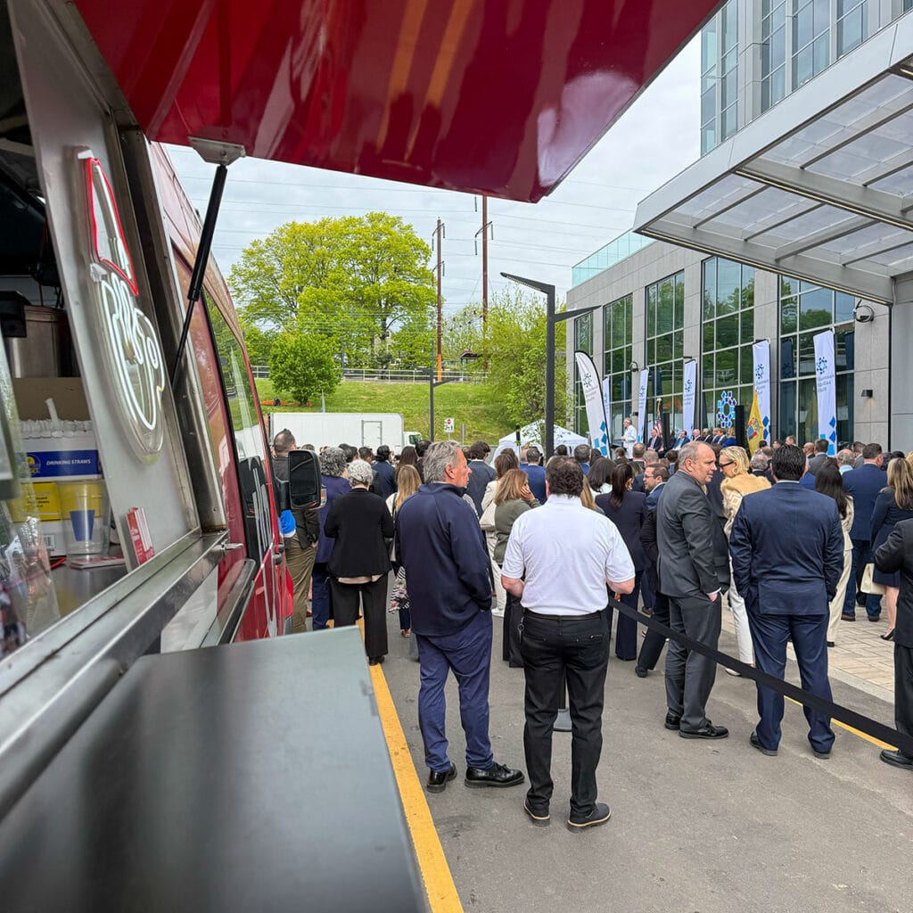 Coffee Malem coffee truck serving a large Hackensack Meridian Health event in New Jersey